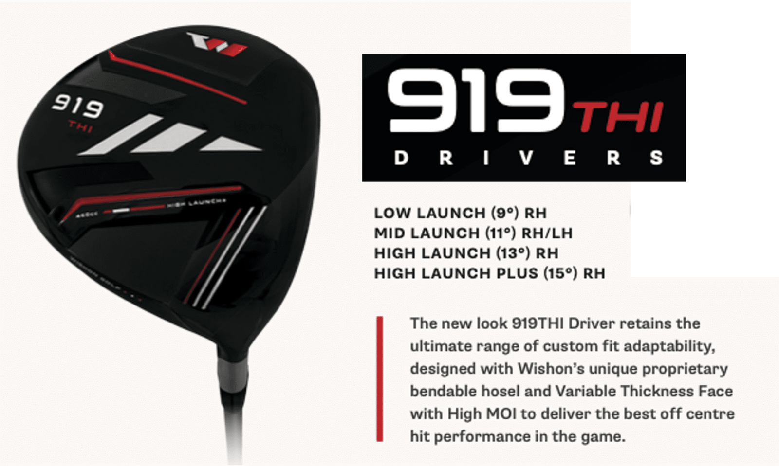 Wishon 919THI Driver Main
